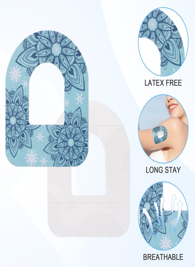 Jaarssho 36 PCS Overpatches for Omnipod 5 Waterproof Pattern Style, Flexible Pre-Cut Adhesive Tape with Strap, Breathable Continuous Glucose Monitor Patch, Sensor Cover Compatible with Omnipod 5 Accessories - Image 4